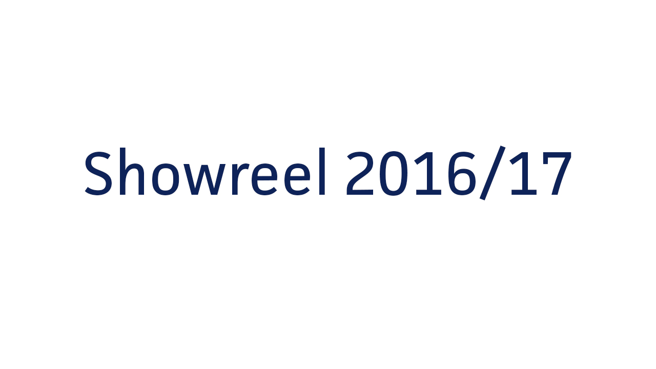 Showreel 2016/17
